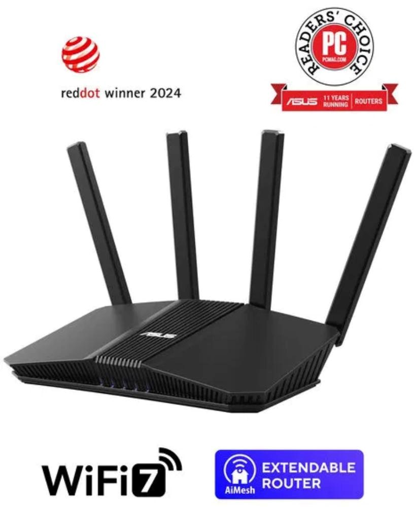 ASUS Router RT-BE58U V2,  IPv6,  WiFi 7,  1 GB RAM,  1x USB 3.2 Gen,  3600 Mb/ s1 