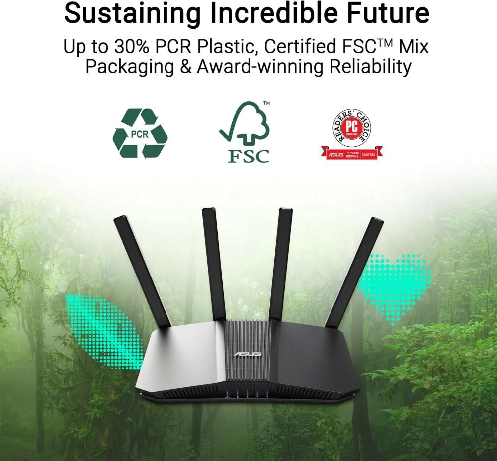 ASUS Router RT-BE58U V2,  IPv6,  WiFi 7,  1 GB RAM,  1x USB 3.2 Gen,  3600 Mb/ s0 