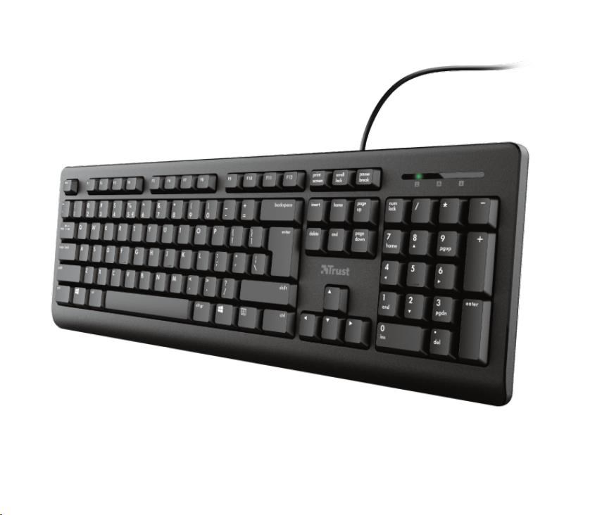 TRUST klávesnice PRIMO, membránová, USB, CZ/SK0 