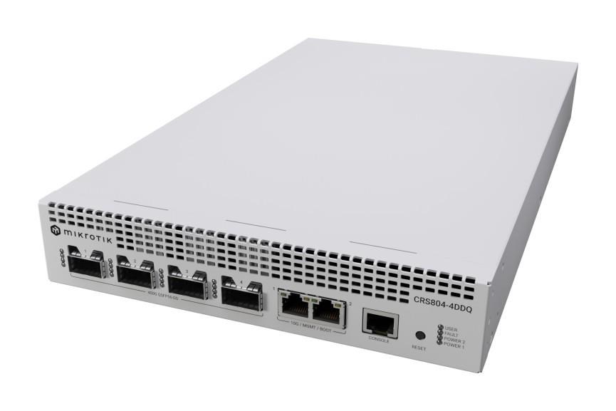 MikroTik CRS804-4DDQ-hRM 400GB Cloud Router Switch CRS804 DDQ1 