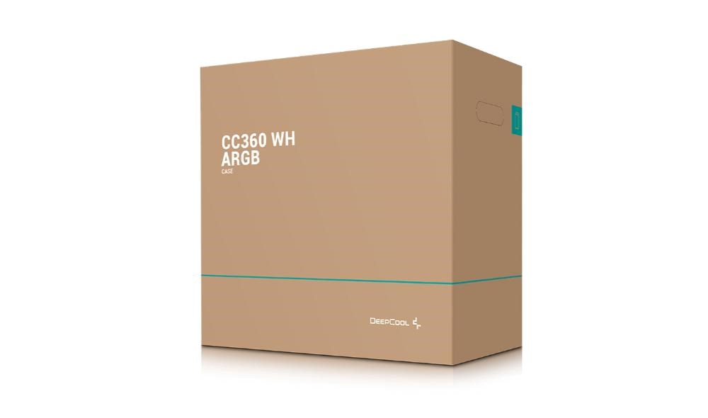 DEEPCOOL Case CC360 WH ARGB,  mATX,  Průhledná bočnice,  3x120mm Fan,  bílá14 