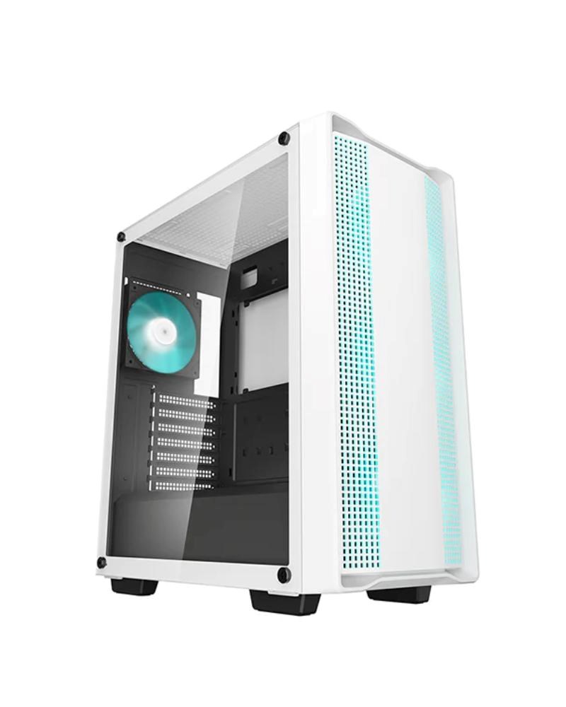 DEEPCOOL Case CC560 WH V2,  ATX,  Průhledná bočnice,  4x120mm Fan,  bílá0 
