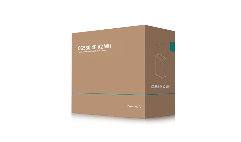 DEEPCOOL Case CG580 4F V2 WH,  ATX,  Průhledná bočnice,  4x120mm ARGB,  bílá10 
