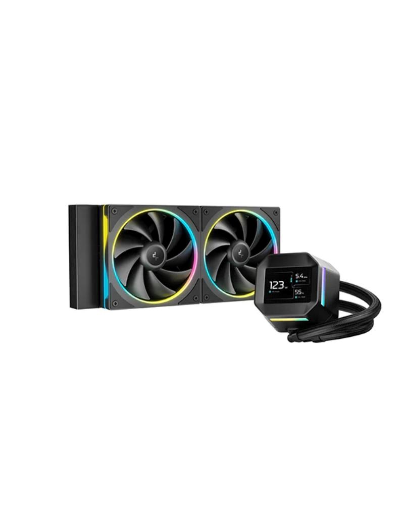 DEEPCOOL Vodní chladič LM240,  ARGB,  2x 120mm,  AM5,  LGA1851,  černá0 