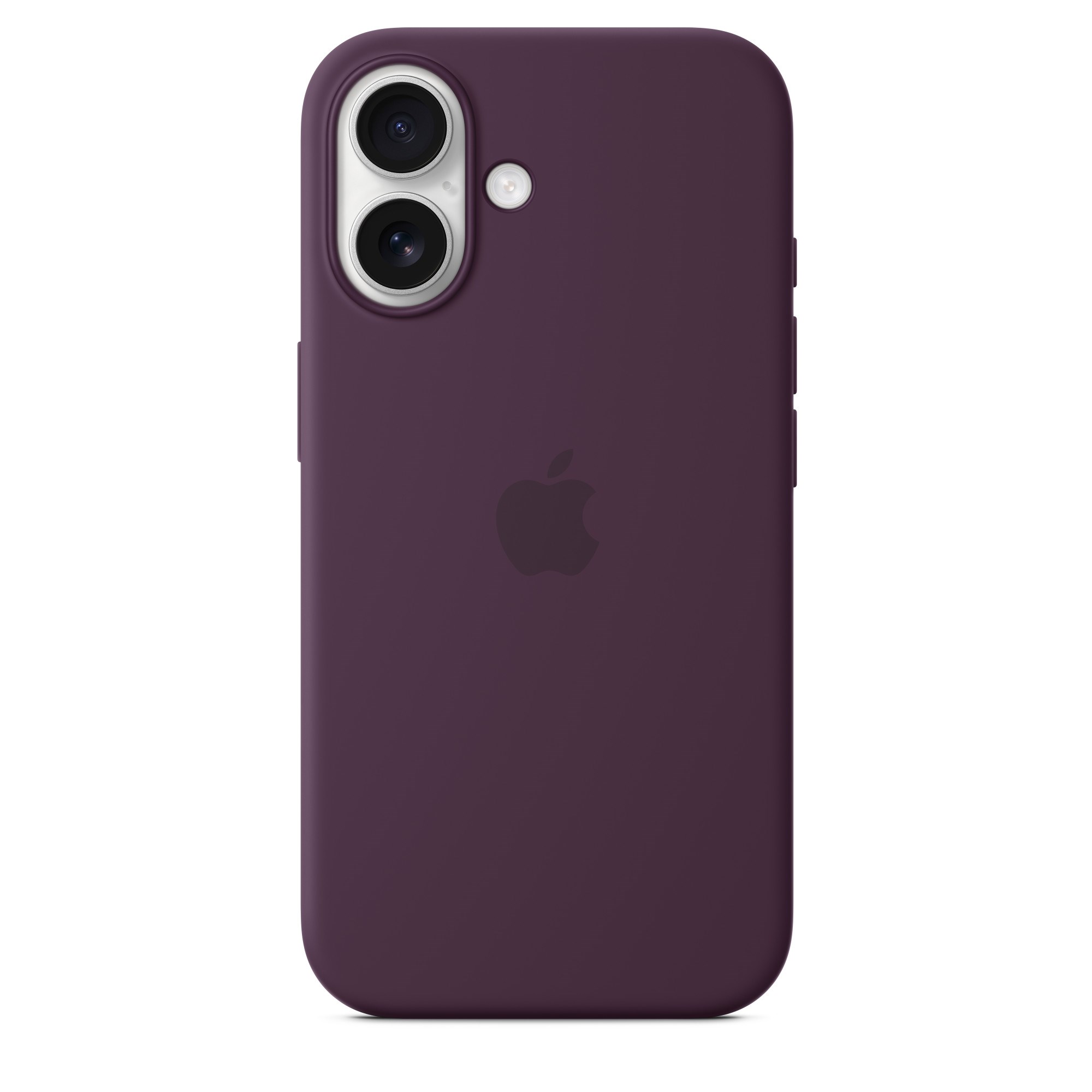 iPhone 16 Silicone Case with MS - Plum