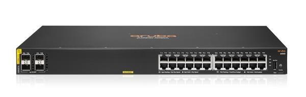 HPE Aruba Networking CX 6000 24p 10M/ 100M/ 1G Class4 PoE 4p SFP 1G 370W Switch R8N87B0 