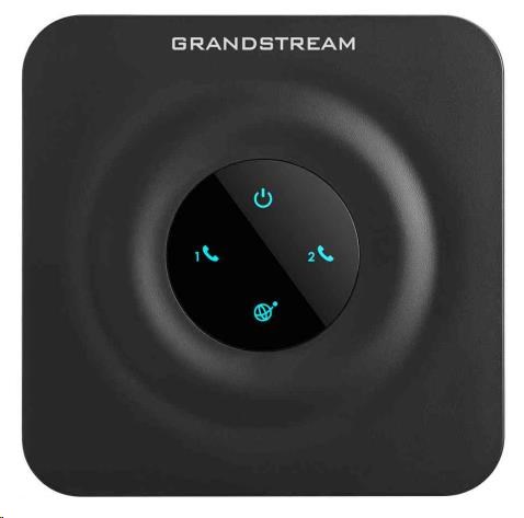 Grandstream HT802 V2 (ATA), 2x FXS, 2 SIP účty, 1x LAN, 3-cestná konf., auto-provisioning
