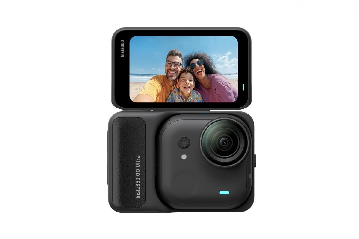 Insta360 GO Ultra miniaturní akční kamera,  4K Ultra HD,  60fps,  magnetický systém uchycení,  černá0 