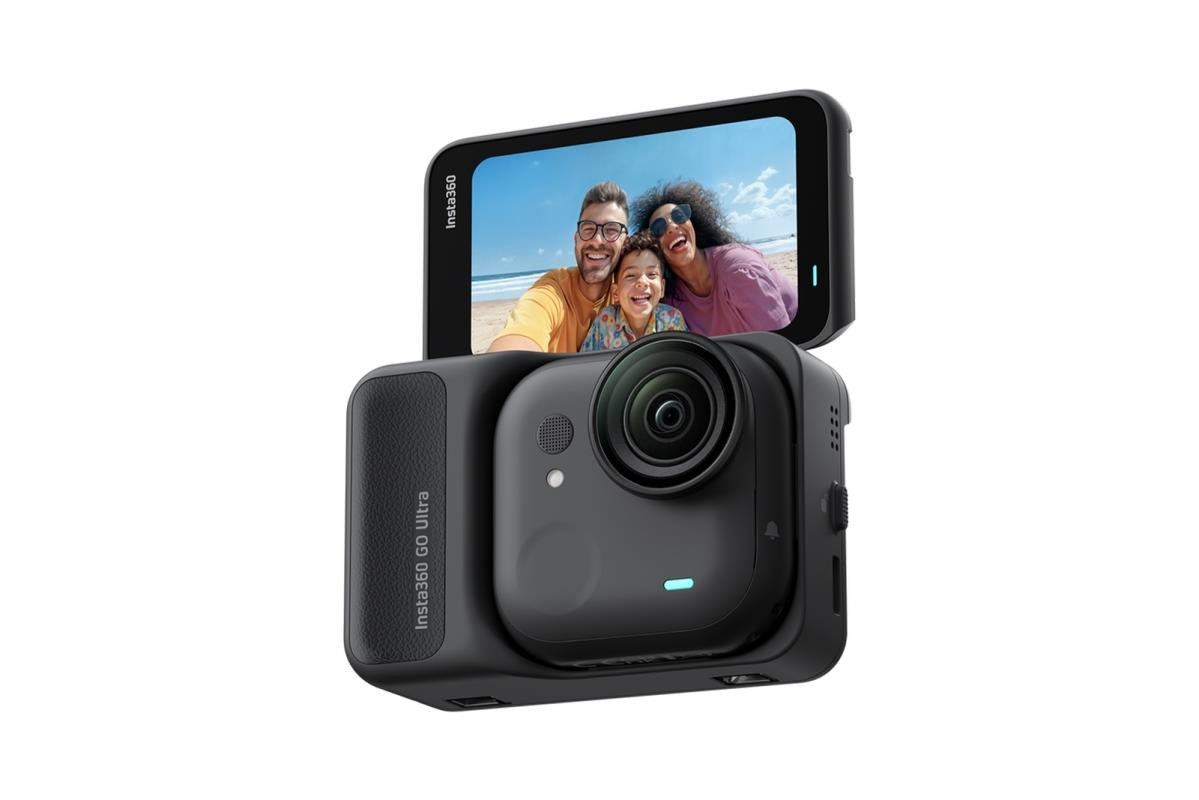 Insta360 GO Ultra miniaturní akční kamera,  4K Ultra HD,  60fps,  magnetický systém uchycení,  černá1 