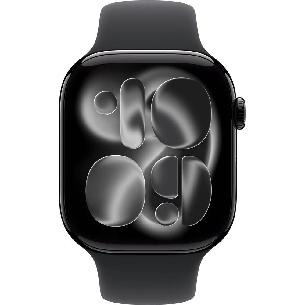 Apple Watch Series 11 GPS 46mm Jet Black Aluminium Case with Black Sport Band - S/ M1 