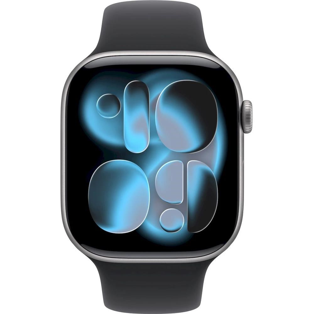 Apple Watch Series 11 GPS + Cellular 46mm Space Grey Aluminium Case with Black Sport Band - M/ L1 