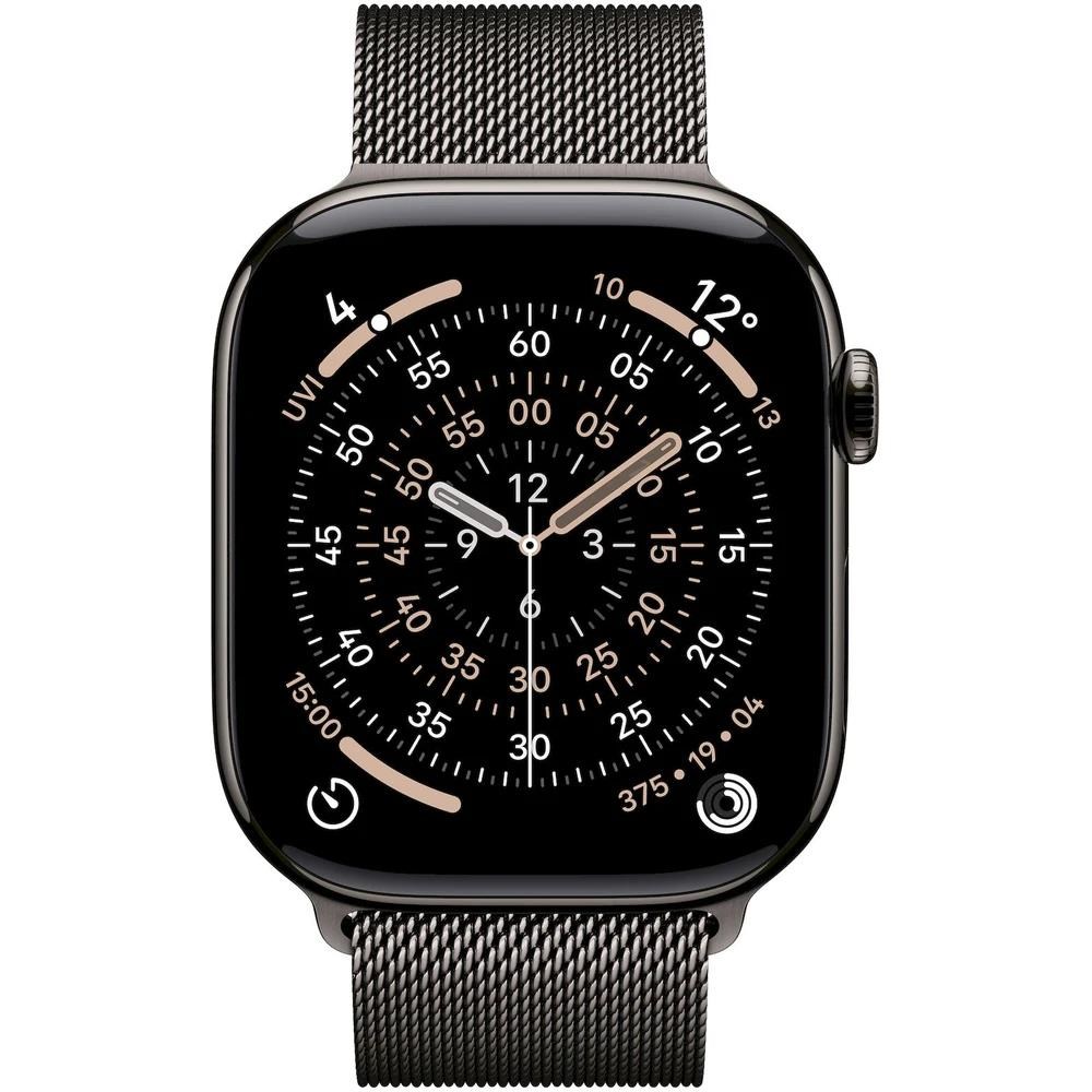 Apple Watch Series 11 GPS + Cellular 46mm Slate Titanium Case with Slate Milanese Loop - M/ L1 
