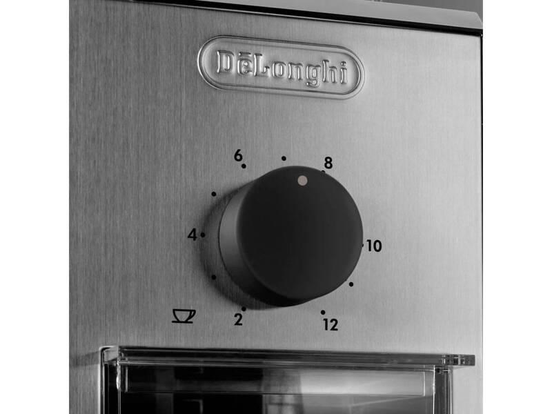 DeLonghi KG89 mlýnek na kávu,  110 W,  nastavení hrubosti,  kontrolka,  ocelové kameny,  bezpečnostní systém,  černý1 