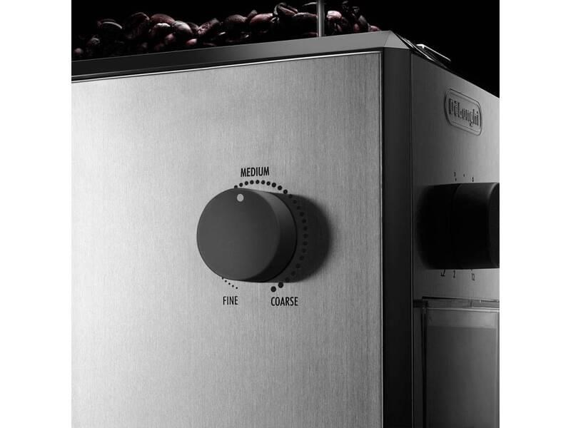 DeLonghi KG89 mlýnek na kávu,  110 W,  nastavení hrubosti,  kontrolka,  ocelové kameny,  bezpečnostní systém,  černý3 