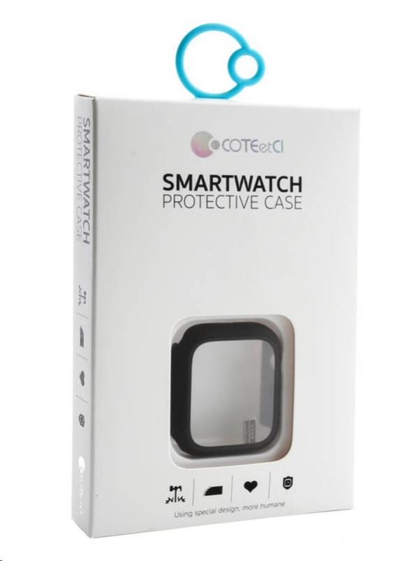 COTECi polykarbonátové pouzdro s ochranou displeje pro Apple Watch 45 mm černá0 