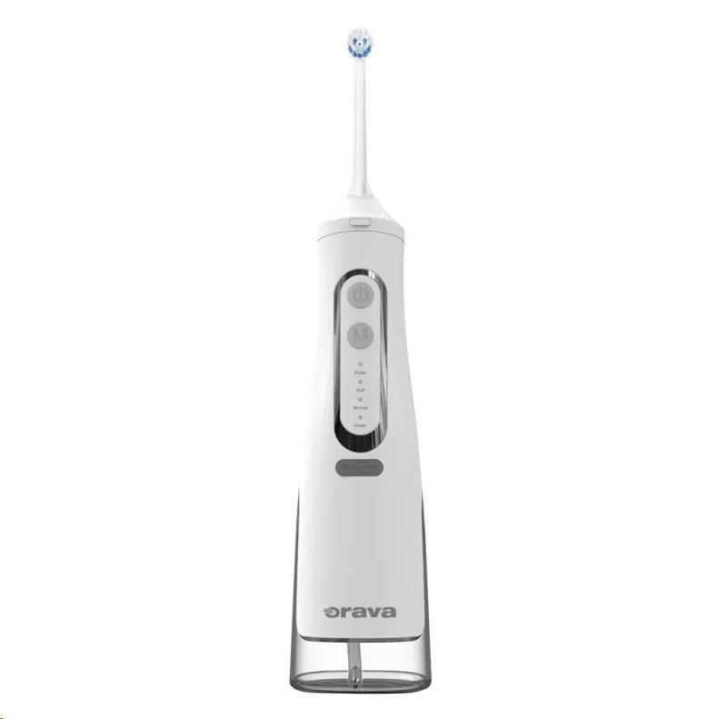 Orava elektrická ústní sprcha,  IPX7,  USB-C,  2, 7 - 8, 9bar,  ergonomická rukojeť,  bílá1 