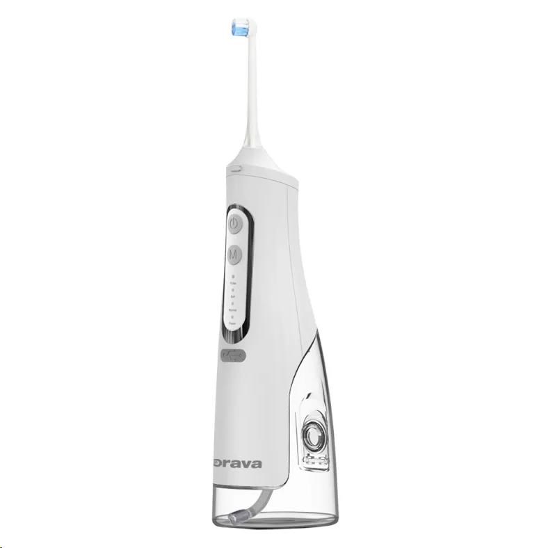 Orava elektrická ústní sprcha,  IPX7,  USB-C,  2, 7 - 8, 9bar,  ergonomická rukojeť,  bílá2 