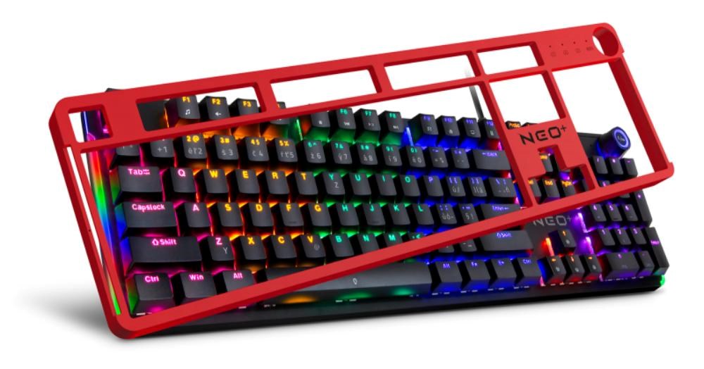 CONNECT IT Herní klávesnice NEO2 + Black,  mechanická,  USB,  ARGB,  CZ+SK,  černá3 