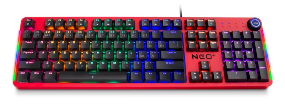 CONNECT IT Herní klávesnice NEO2 + Black,  mechanická,  USB,  ARGB,  CZ+SK,  černá5 