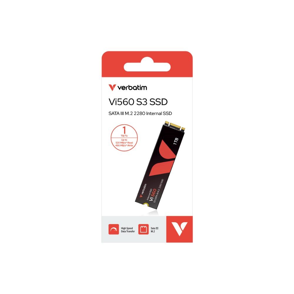 VERBATIM SSD Vi560 S3 M.2 1TB SATA III,  W 520/  R 490MB/ s1 