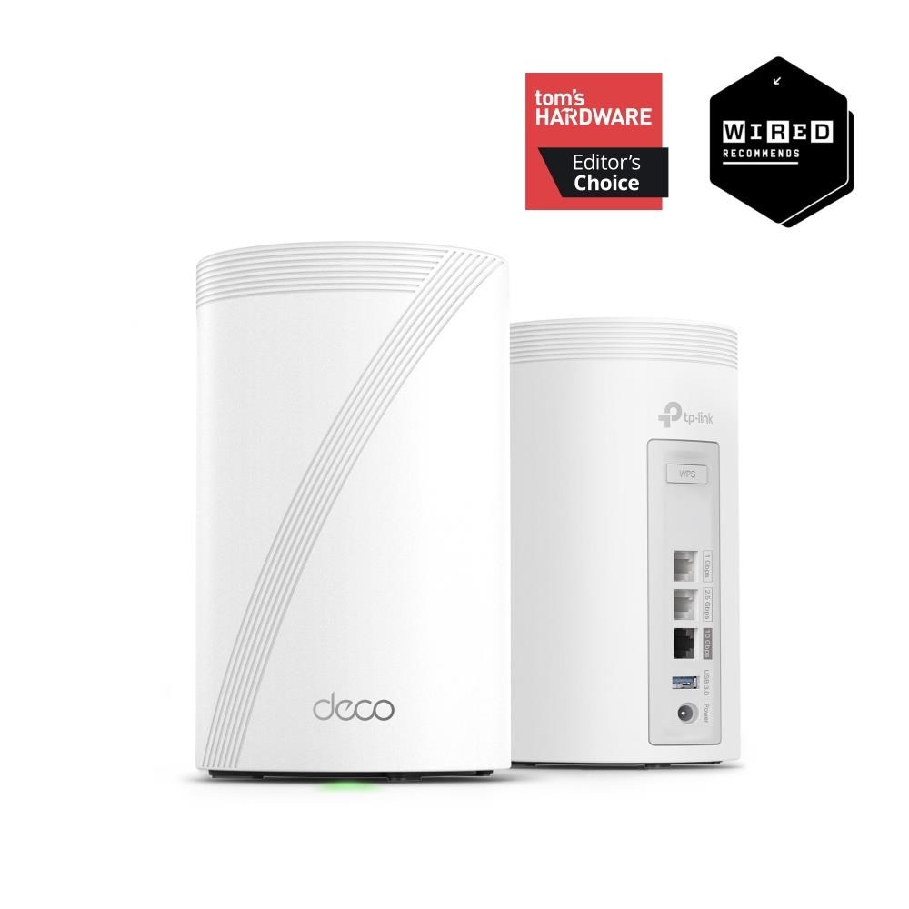 TP-Link Deco BE68(2-pack) WiFi7 Mesh(BE14000, 2, 4GHz/ 5GHz/ 6GHz, 1x10GbELAN/ WAN, 1x2, 5GbELAN/ WAN, 1xGbELAN/ WAN, 1xUSB3.0)2 