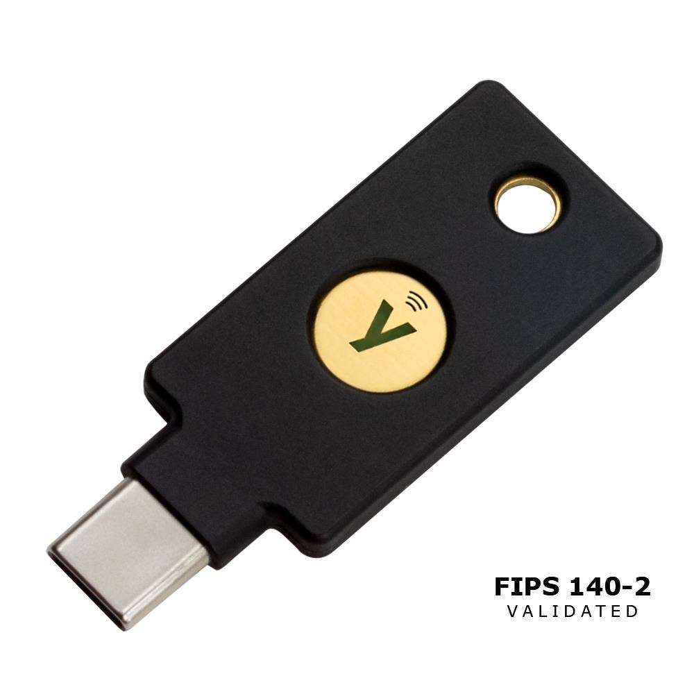 YubiKey 5C NFC FIPS - USB-C,  single-factor, 2FA, multi-factor, FIDO2, U2F, OTP, OpenPGP, Smartcard0 