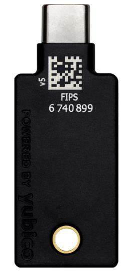 YubiKey 5C NFC FIPS - USB-C,  single-factor, 2FA, multi-factor, FIDO2, U2F, OTP, OpenPGP, Smartcard1 