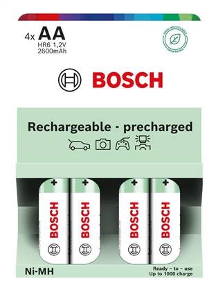 Bosch HR6B4P2600/ 00 AA 2600mAh Ni-MH Ready to Use (Blistr 4 ks)0 