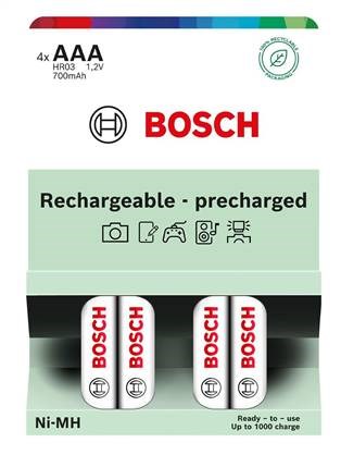 Bosch HR03B4P700/ 00 AAA 700mAh Ni-MH Ready to Use (Blistr 4 ks)0 