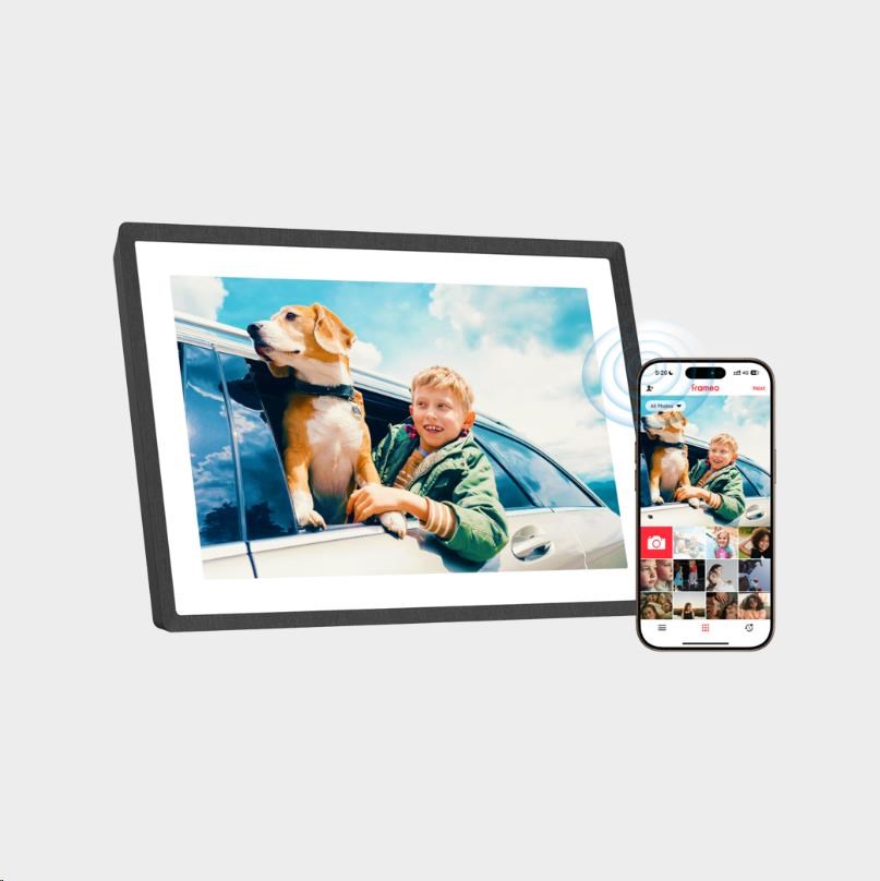 Lexar I Pexar Digital Picture Frame I 10.1-inch (Black) expandable with 32GB SD card or USB Flash1 