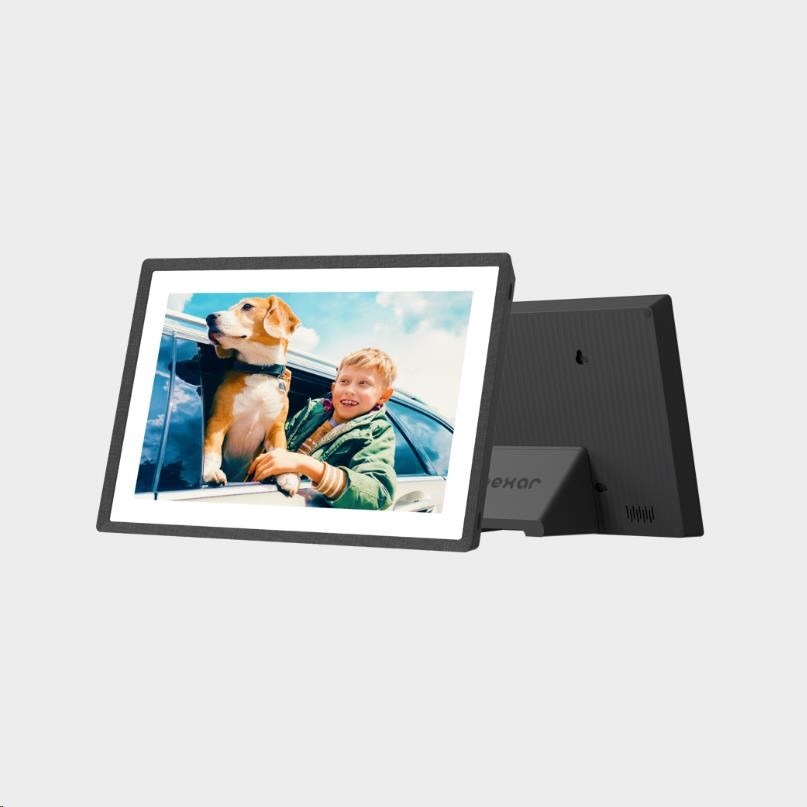 Lexar I Pexar Digital Picture Frame I 10.1-inch (Black) expandable with 32GB SD card or USB Flash0 