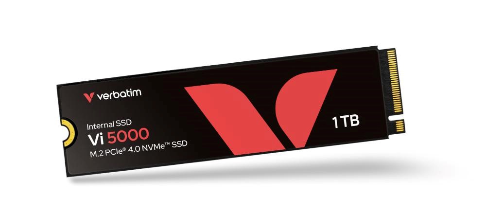 VERBATIM SSD Vi5000 Internal PCIe NVMe M.2 SSD 1TB ,  W 4500/  R 5000 MB/ s1 