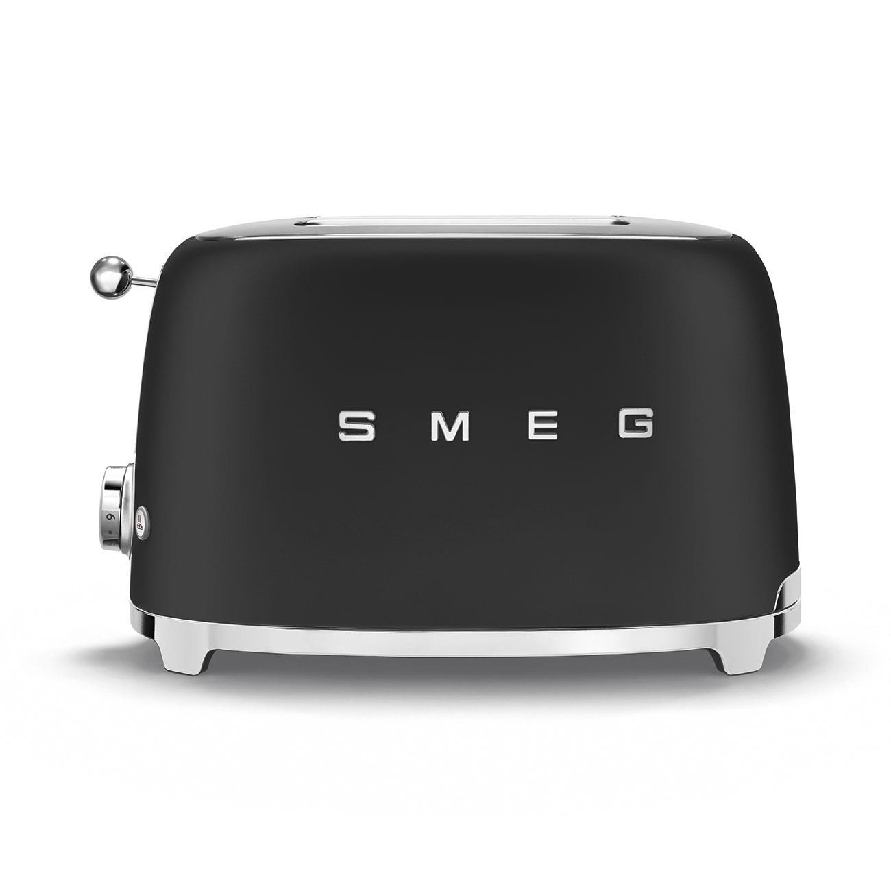 Smeg TSF01BLMEU toustovač / topinkovač, 2 toasty, 6 úrovní opékání, zásuvka na drobky, styl. 50. let, matně černá3 