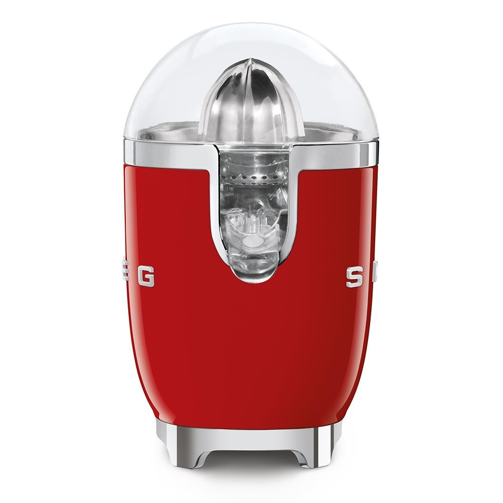 Smeg CJF11RDEU citrusový odšťavňovač, 70 W, manuální tlak, univerzální kužel z nerezové oceli, červený2 