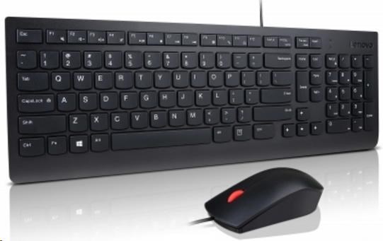 LENOVO klávesnice Essential Wired USB Keyboard + Mouse Set - USB,  černá0 