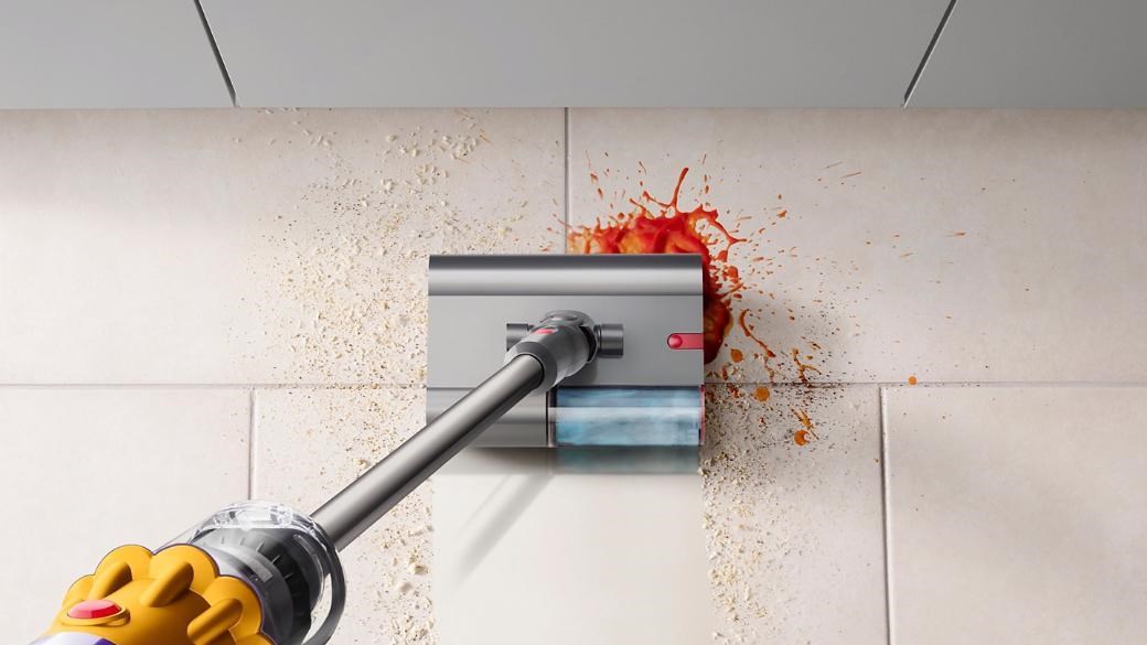 Dyson V12s Detect Slim Submarine akumulátorový vysavač,  tyčový,  mokré vytírání,  LCD displej,  HEPA filtrace2 
