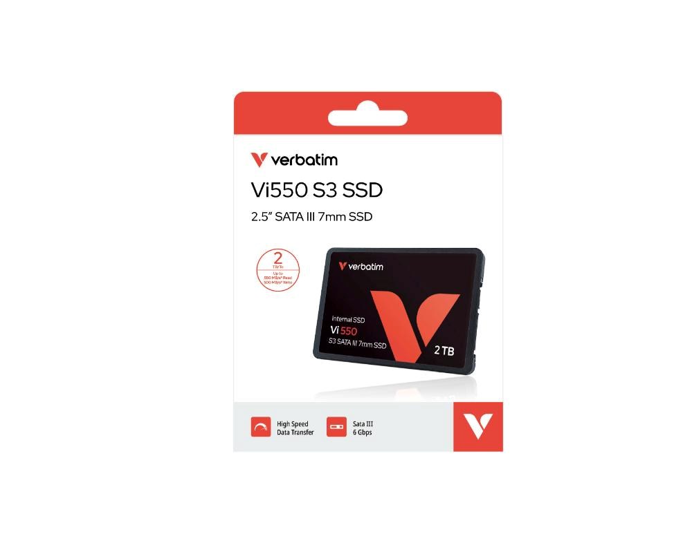 VERBATIM SSD Vi550 S3 2TB SATA III,  2.5” W 550/  R 500 MB/ s0 