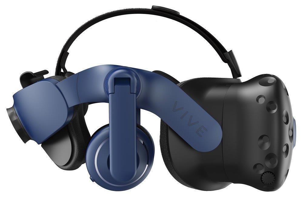 HTC Vive Pro 2 HMD brýle pro virtuální realitu,  2x 2448x2448px 5K rozlišení,  120Hz,  FOV 120°,  černá/ modrá2 