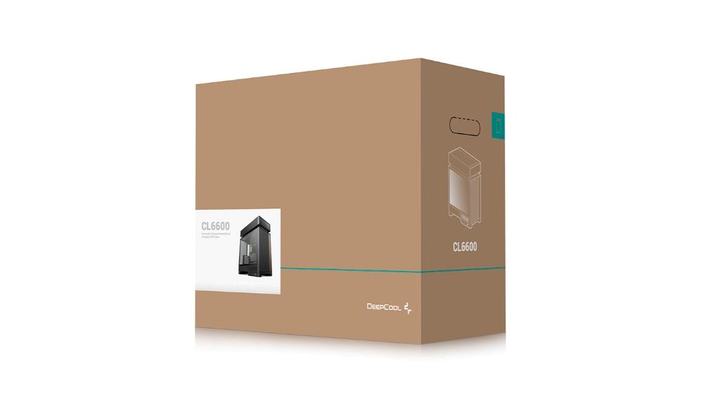 DEEPCOOL Case CL6600,  ATX,  Průhledná bočnice,  vodní chlazení,  černá11 
