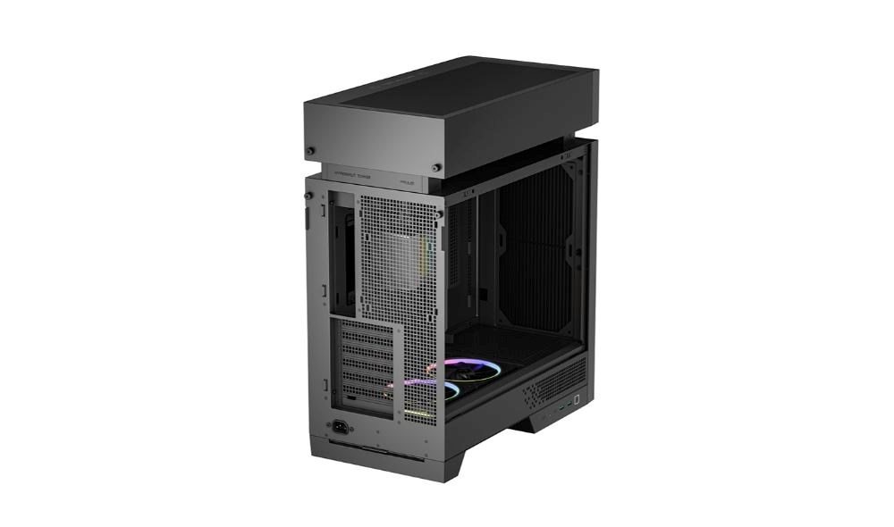 DEEPCOOL Case CL6600,  ATX,  Průhledná bočnice,  vodní chlazení,  černá2 