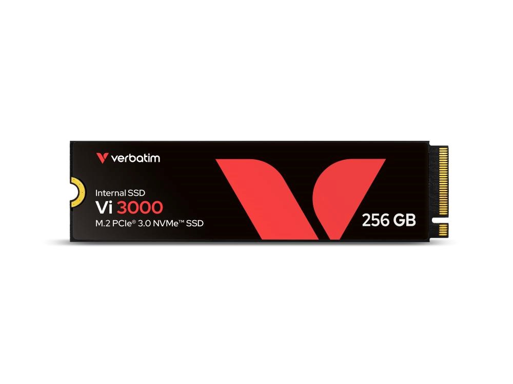 VERBATIM SSD Vi3000 Internal PCIe NVMe M.2 SSD 256GB ,  W 1300/  R 3300 MB/ s0 