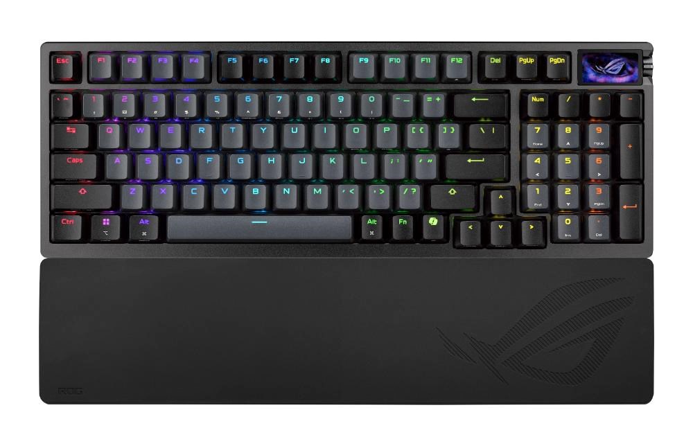 ASUS klávesnice ROG Azoth 96 HE,  Mechanická,  Bezdrátová,  BT,  RF 2.4GHz,  US,  černá2 