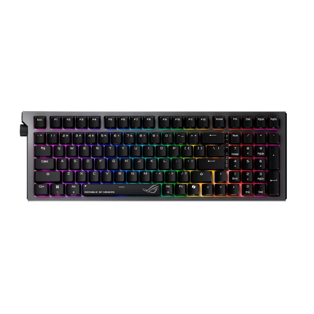 ASUS klávesnice ROG Strix Morph 96 WL,  Mechanická,  Bezdrátová,  US,  černá1 
