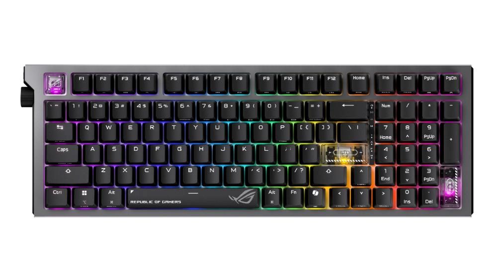 ASUS klávesnice ROG Strix Morph 96 WL,  Mechanická,  Bezdrátová,  US,  černá0 