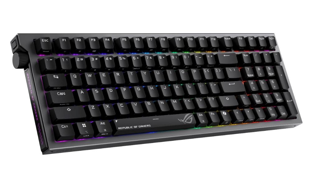 ASUS klávesnice ROG Strix Morph 96 WL,  Mechanická,  Bezdrátová,  CZ/ SK,  černá3 