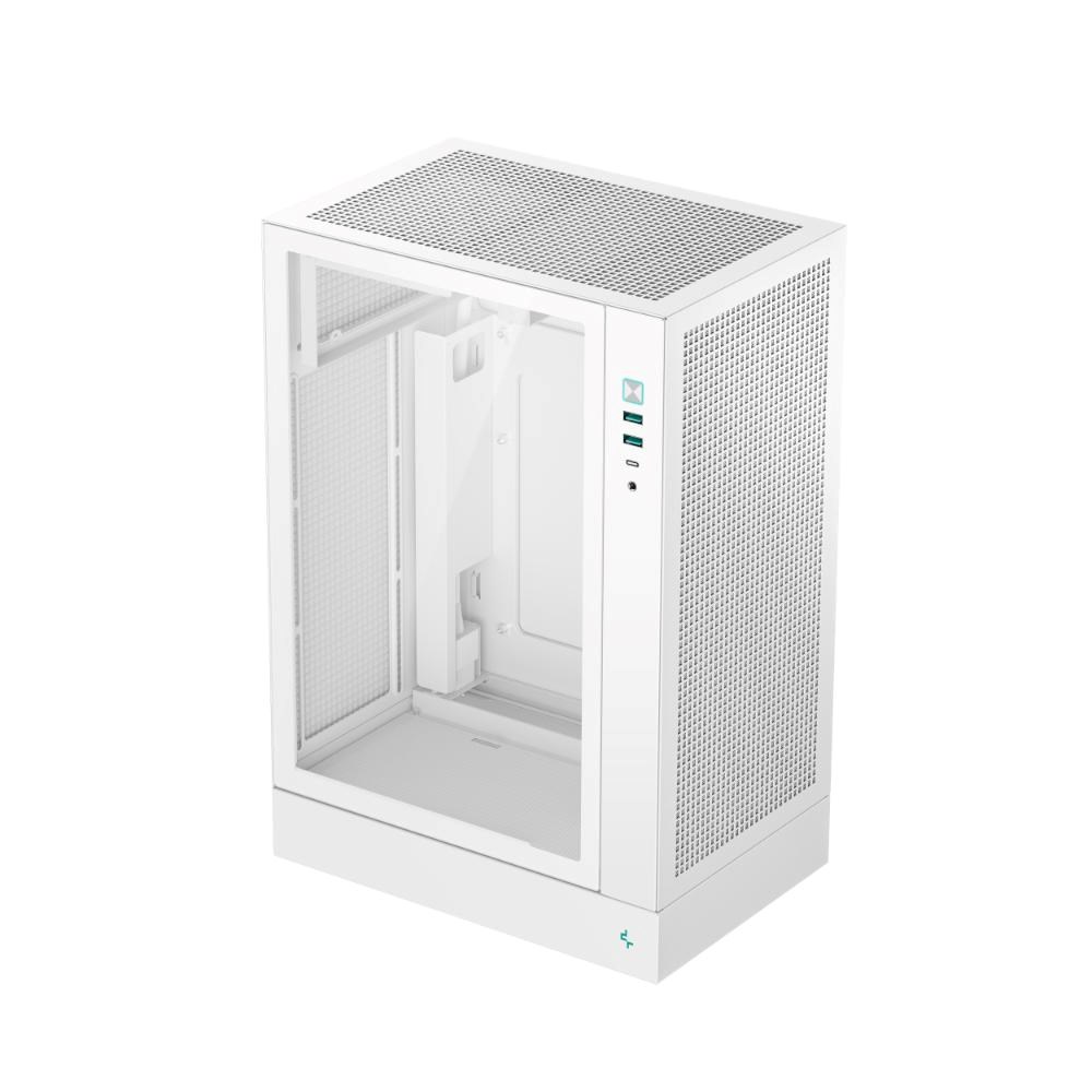 DEEPCOOL Case CH170 PLUS WH,  ATX,  Průhledná bočnice,  bílá0 
