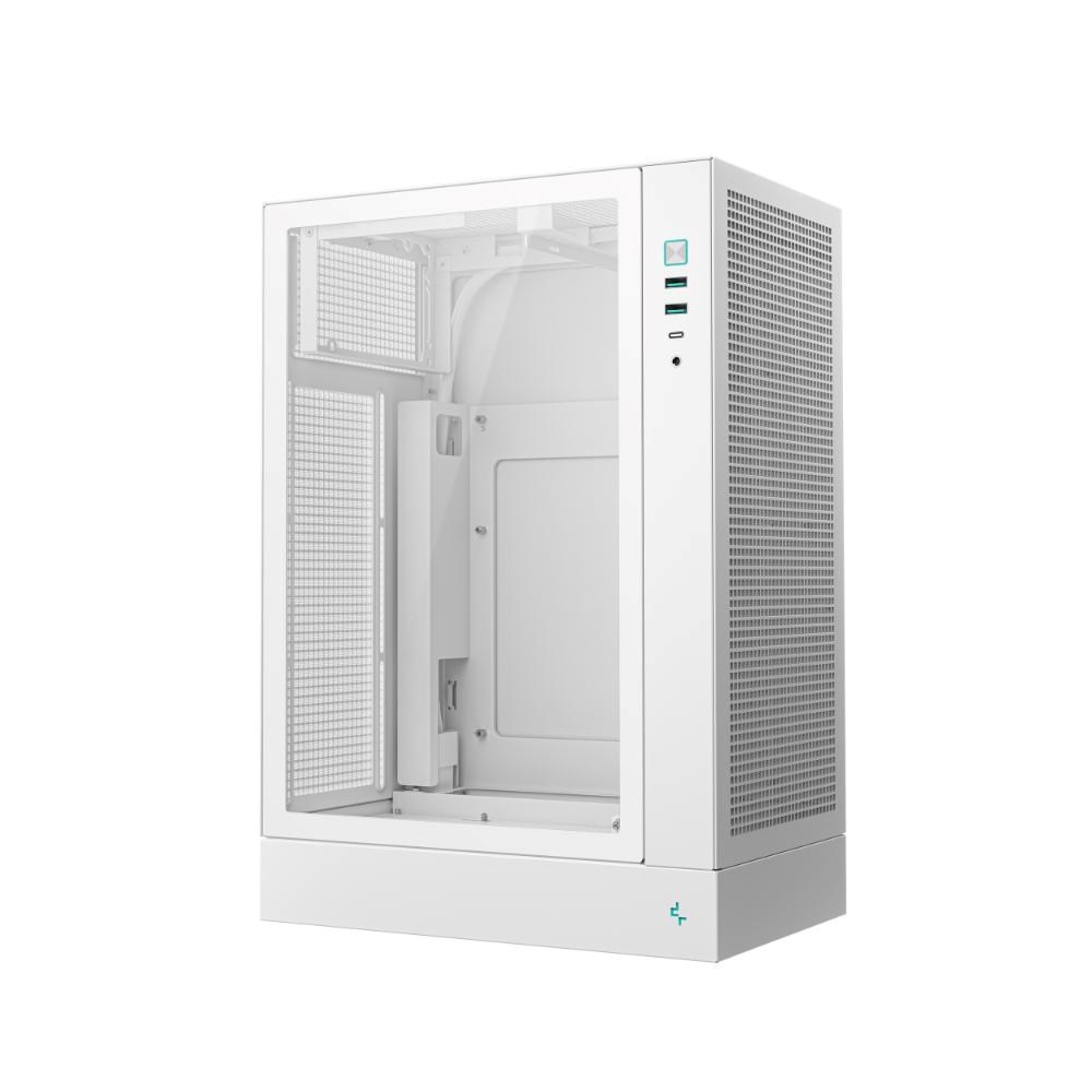DEEPCOOL Case CH170 PLUS WH,  ATX,  Průhledná bočnice,  bílá2 