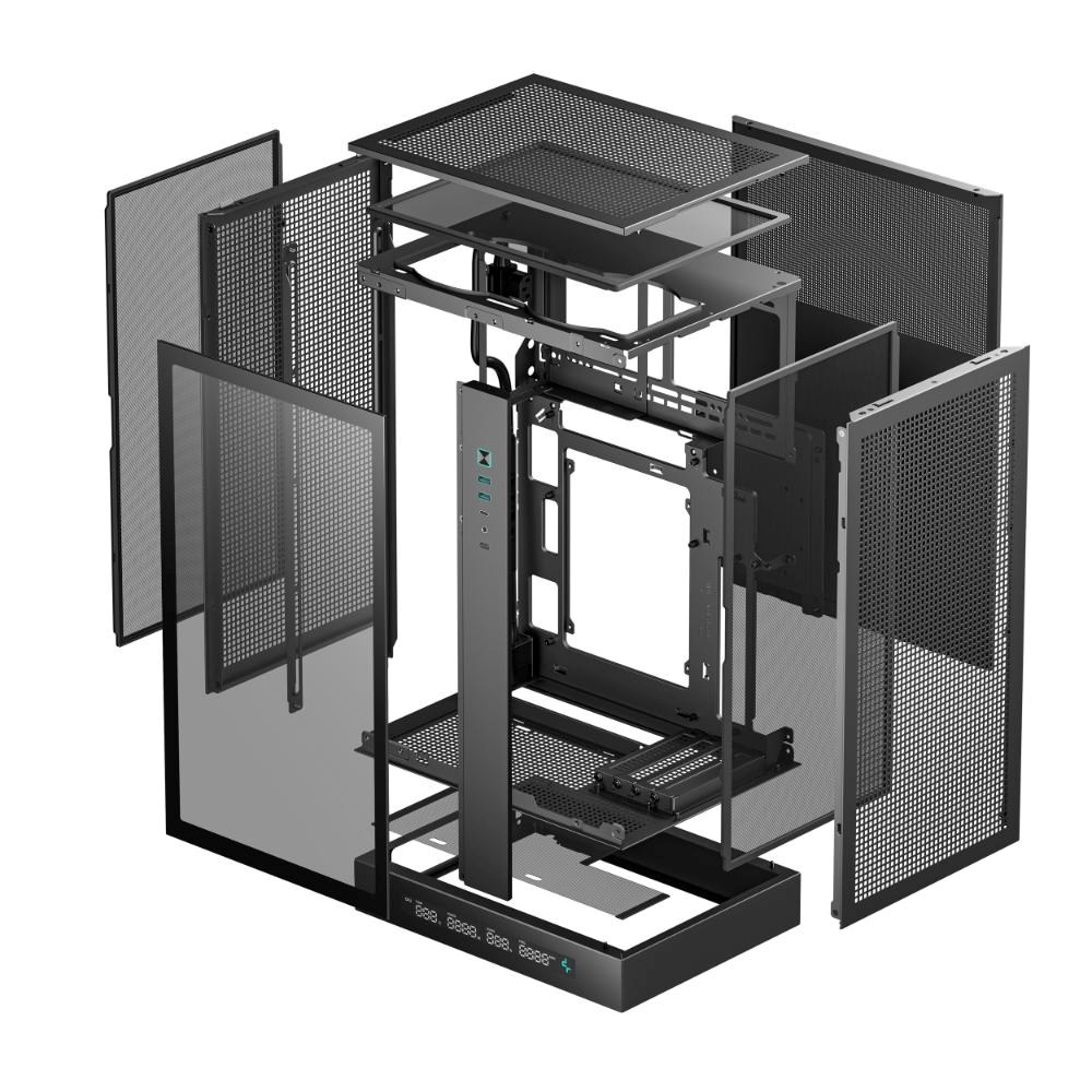 DEEPCOOL Case CH270 PLUS,  mATX,  Průhledná bočnice,  černá9 