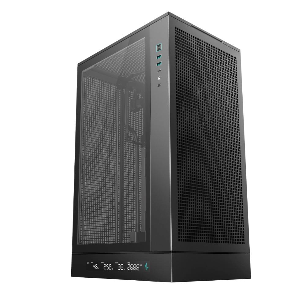 DEEPCOOL Case CH270 PLUS,  mATX,  Průhledná bočnice,  černá1 