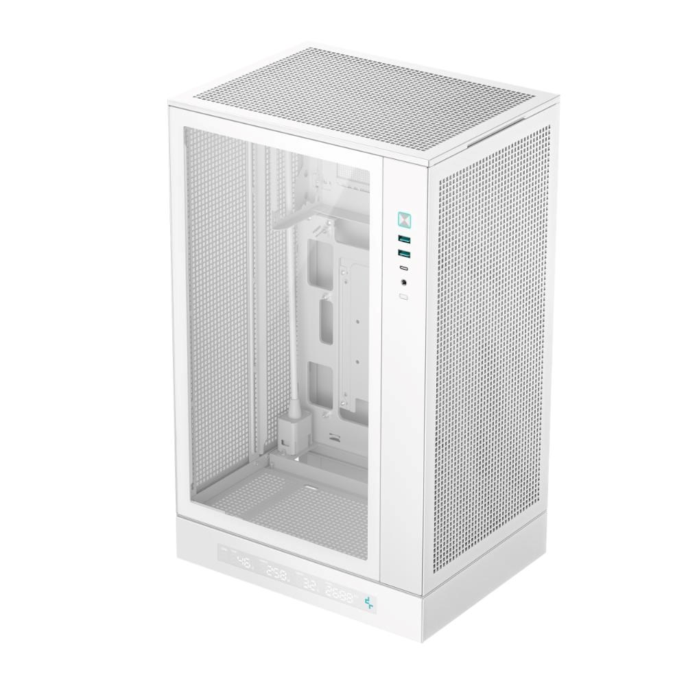 DEEPCOOL Case CH270 PLUS,  mATX,  Průhledná bočnice,  bílá0 